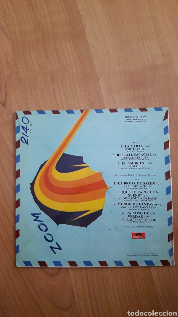 Discos de vinilo: ZOOM. LA CARTA. LA BRUJA DE SALEM - Foto 2
