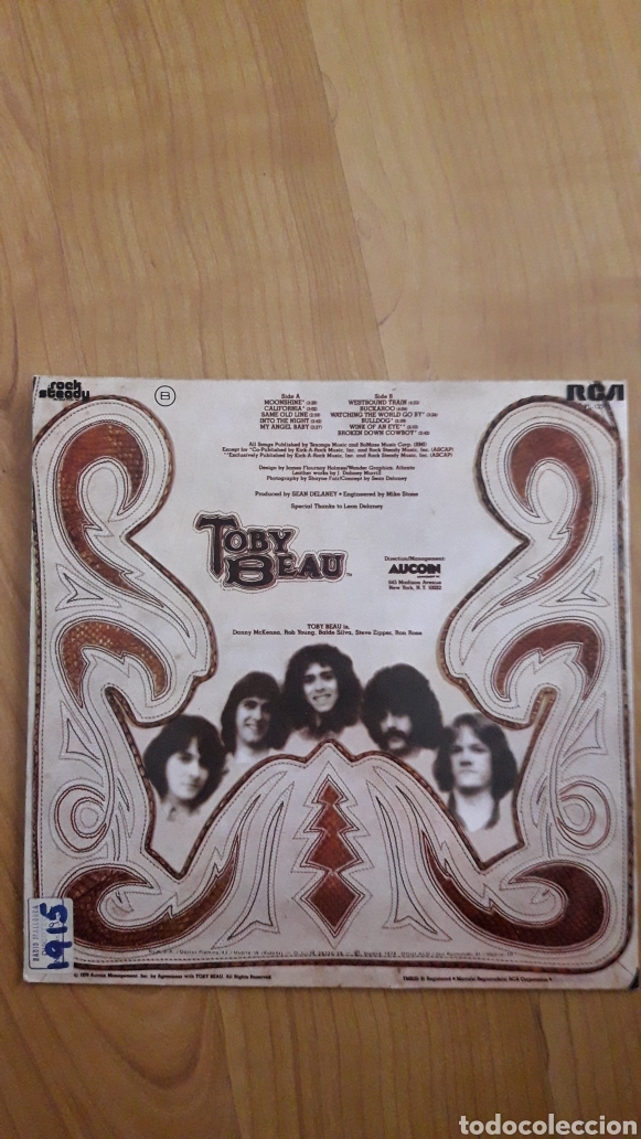 Discos de vinilo: TOBY BEAU. MOONSHINE. WESTBOUND TRAIN - Foto 2