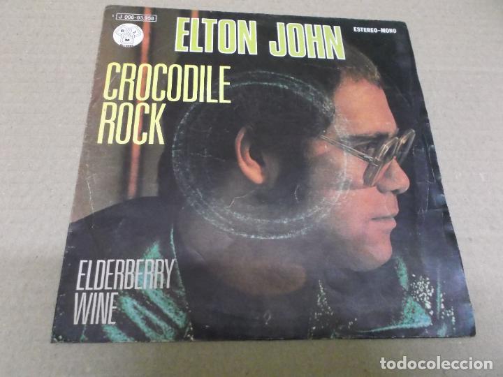 Discos de vinilo: ELTON JOHN (SINGLE) CROCODILE ROCK A&Ntilde;O &ndash; 1972 - Foto 1