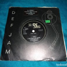 Discos de vinilo: L.L. COLL J. I CAN´T LIVE WITHOUT MY RADIO / I CAN GIVE YOU MORE. 1985. IMPECABLE (#). Lote 283454283