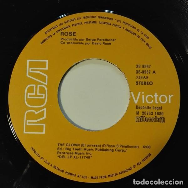 Discos de vinilo: DAVID ROSE - THE CLOWN (EL PAYASO) &middot; 7&rdquo; &middot; SINGLE - Foto 3