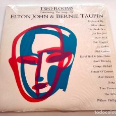 Discos de vinilo: VINILO LP DOBLE TRIBUTO A ELTON JOHN & BERNIE TAUPIN. TWO ROOMS. 1991.. Lote 283460438
