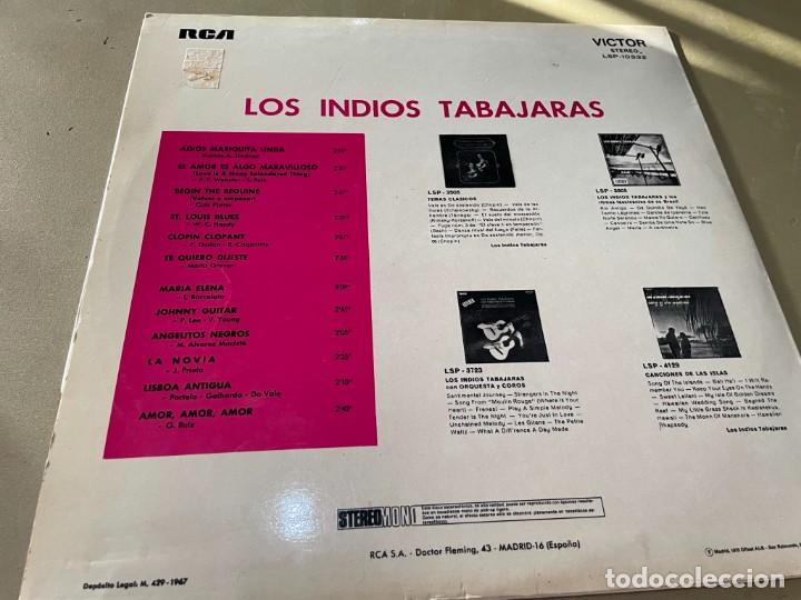 Discos de vinilo: LP DISCO VINILO LOS INDIOS TABAJARAS - Foto 2