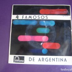 Discos de vinilo: 4 FAMOSOS DE ARGENTINA - JULIE JOY/ BILLY CAFARO/ ANA MARIA/ ROBERTO YANES - EP FONTANA - POP