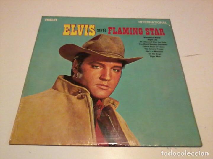 Discos de vinilo: Elvis LP Sings Flaming Star - Foto 1