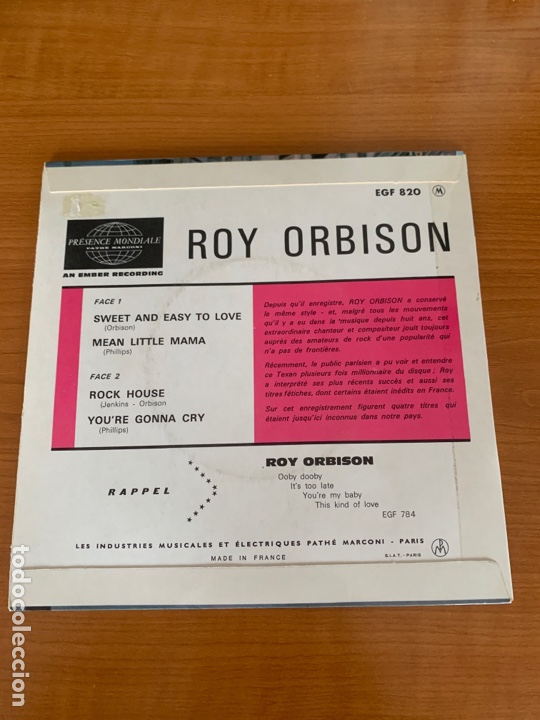 Discos de vinilo: Roy Orbison - Sweat and Easy to Love - Foto 2