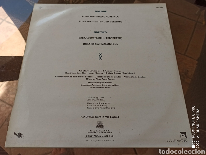 Discos de vinilo: 400 Blows - Runaway / Breakdown (12&rdquo;) - Foto 2