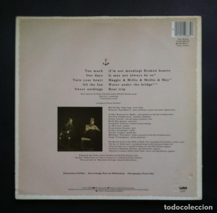 Discos de vinilo: MATHILDE SANTING - Water Under The Bridge - LP 1985 - WEA - Foto 2