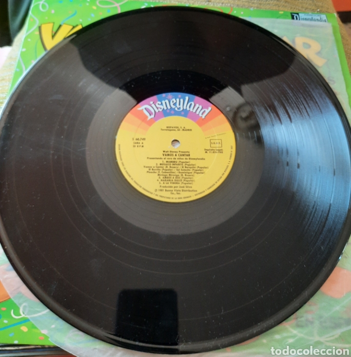 Discos de vinilo: Walt Disney presenta Vamos a cantar - Foto 2