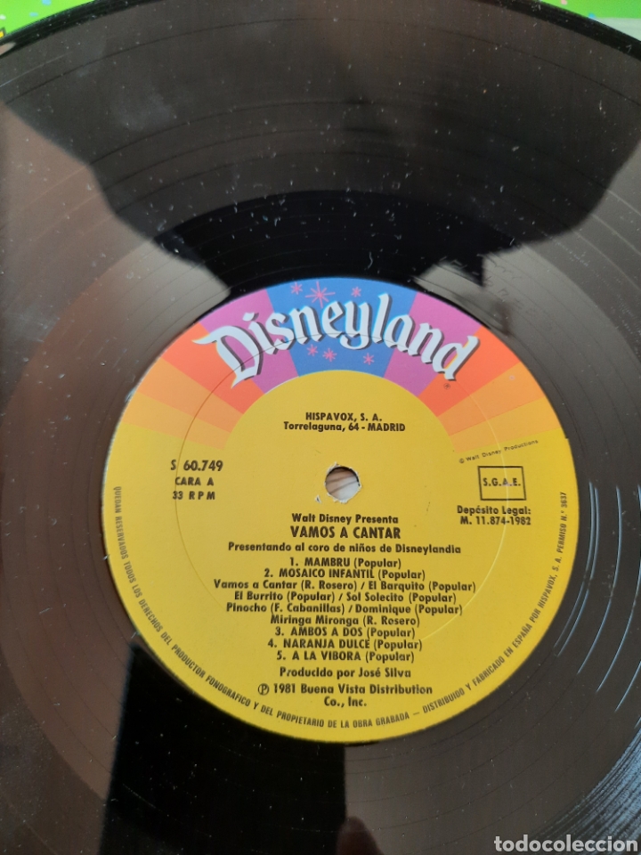 Discos de vinilo: Walt Disney presenta Vamos a cantar - Foto 3