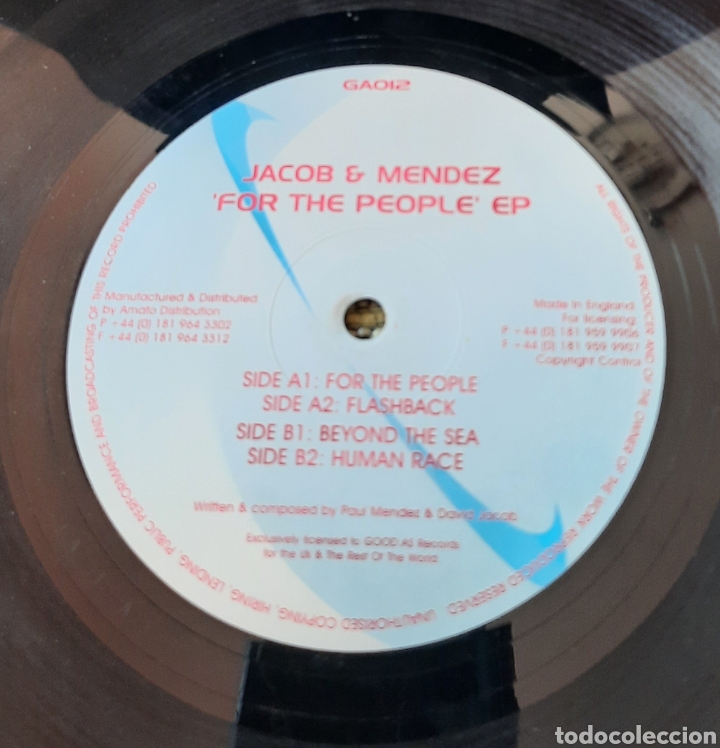 Discos de vinilo: Jacob & M&eacute;ndez - for the people EP - Foto 3