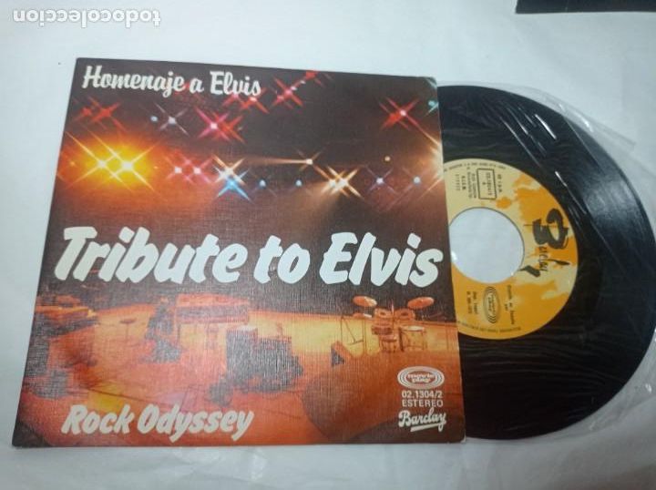 Discos de vinilo: Single Elvis Presley tributo - Foto 1