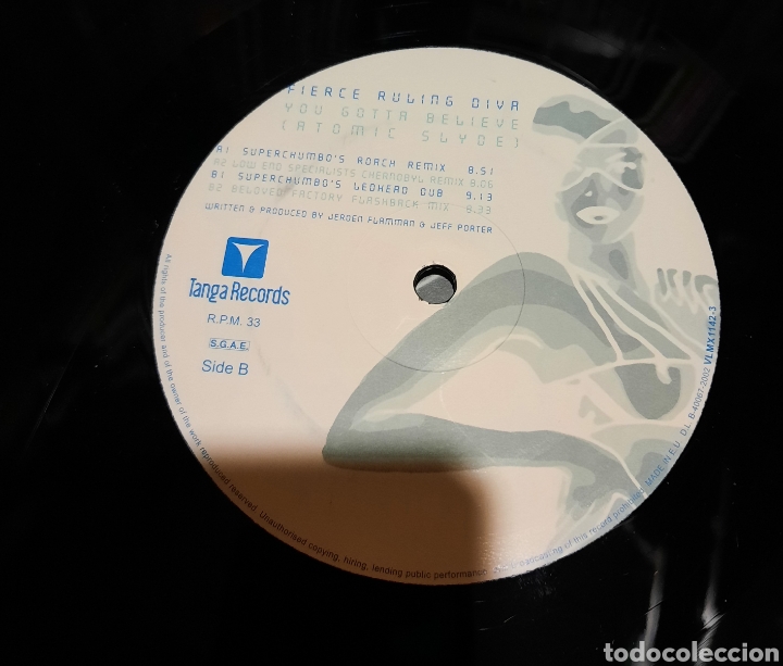 Discos de vinilo: Fierce Ruling Diva - you gotta believe ( atomic slive ) - Foto 4