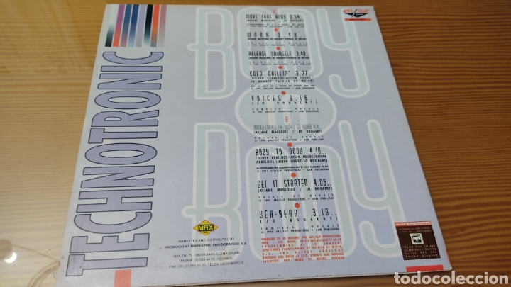 Discos de vinilo: Disco vinilo LP Technotronic &rdquo;Body To Body&rdquo; - Foto 2