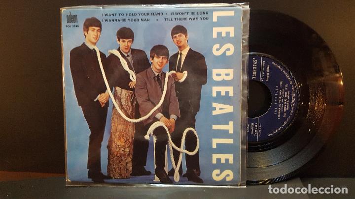 THE BEATLES - LES BEATLES I WANT TO HOLD YOUR HAND + 3 EP FRANCIA 1964 PEPETO TOP (Música - Discos de Vinilo - EPs - Pop - Rock Internacional de los 50 y 60	)