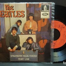 Discos de vinilo: THE BEATLES STRAWBERRY FIELDS FOREVER / PENNY LANE EP FRANCIA 1971 PEPETO TOP