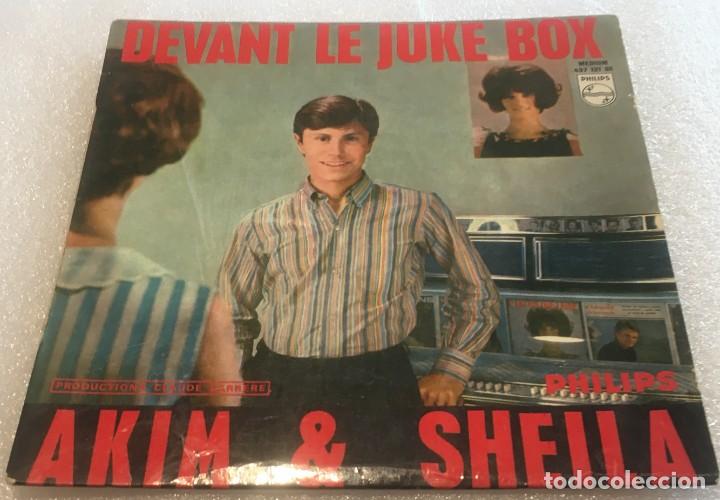 Discos de vinilo: AKIM AND SHEILA - DEVANT LE JUKE BOX+3 - PHILIPS MEDIUM 437.121BE - PEDIDO MINIMO 10&euro;