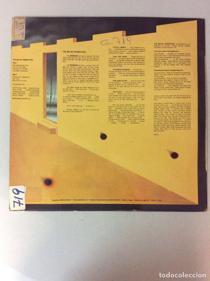 Discos de vinilo: Man. Welsh-connection - Foto 2