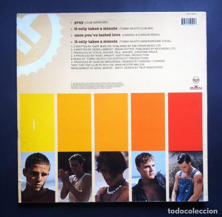 Discos de vinilo: TAKE THAT - Pray - MAXI SINGLE ESPA&Ntilde;OL 1993 - RCA - Foto 3