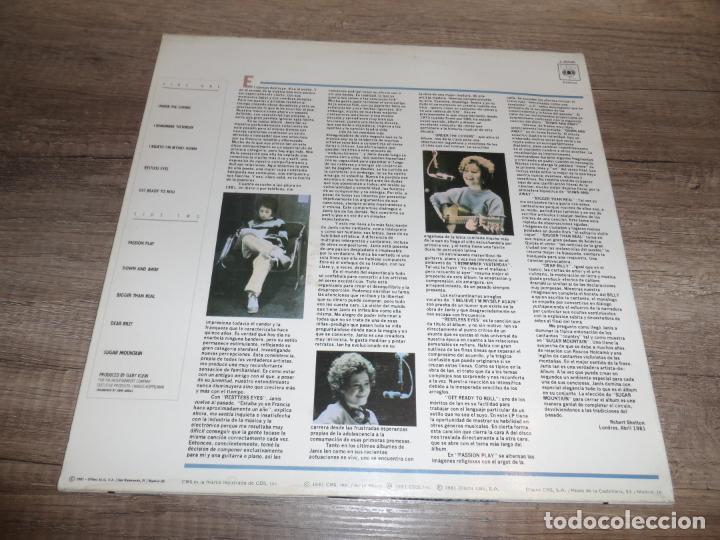 Discos de vinilo: JANIS IAN - RESTLESS EYES (SPAIN 1981) - Foto 2