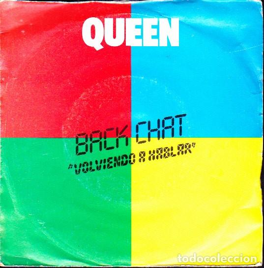Discos de vinilo: SINGLE QUEEN BACK CHAT - Foto 1
