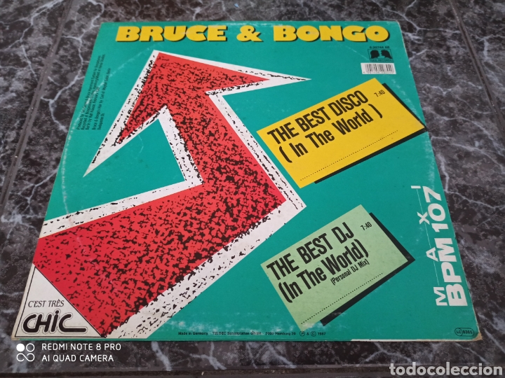 Discos de vinilo: Bruce & Bongo&nbsp;&lrm;- The Best Disco (In The World) - Foto 2