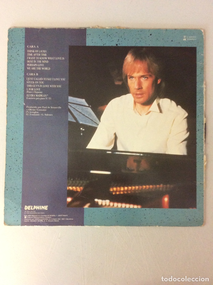 Discos de vinilo: Richard Clayderman. Desde Paris con amor - Foto 2