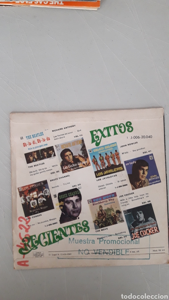 Discos de vinilo: LOS 5 DEL ESTE. M&Oacute;DULO LUNAR. NOCHE EN LAS DUNAS - Foto 2