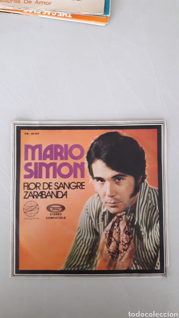Discos de vinilo: MARIO SIM&Oacute;N. FLOR DE SANGRE - Foto 1