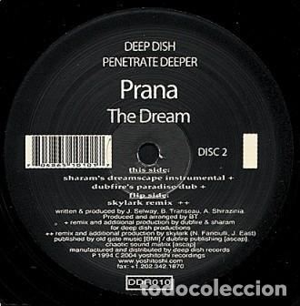Discos de vinilo: Prana &ndash; The Dream-USA-2004-MAXI SINGLE - Foto 3