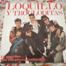 Discos de vinilo: SÓLO FUNDA SIN VINILO LOQUILLO TROGLODITAS 1989 A POR ELLOS. Lote 284093348