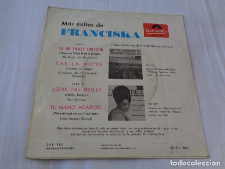 Discos de vinilo: Franciska &ndash; M&aacute;s &Eacute;xitos De Franciska - Ep Spain 1964 - Foto 2