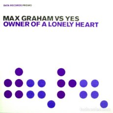 Discos de vinilo: MAX GRAHAM VS YES * MAXI VINILO * OWNER OF A LONELY HEART * RARE PROMO