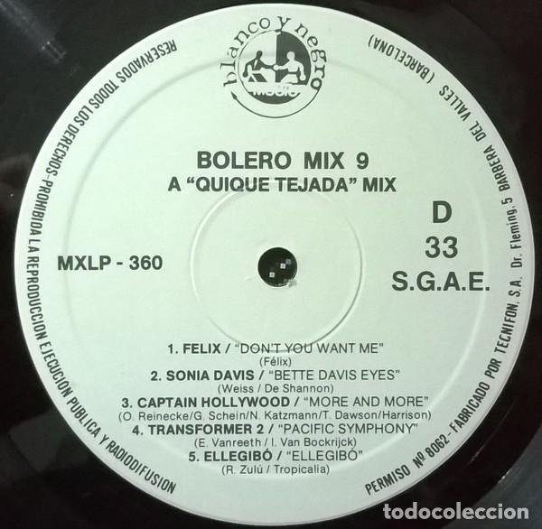 Discos de vinilo: BOLERO MIX 9 * 2LP * 1992 Blanco y Negro - Foto 2