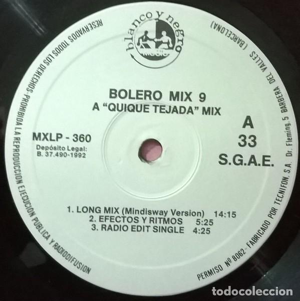 Discos de vinilo: BOLERO MIX 9 * 2LP * 1992 Blanco y Negro - Foto 4