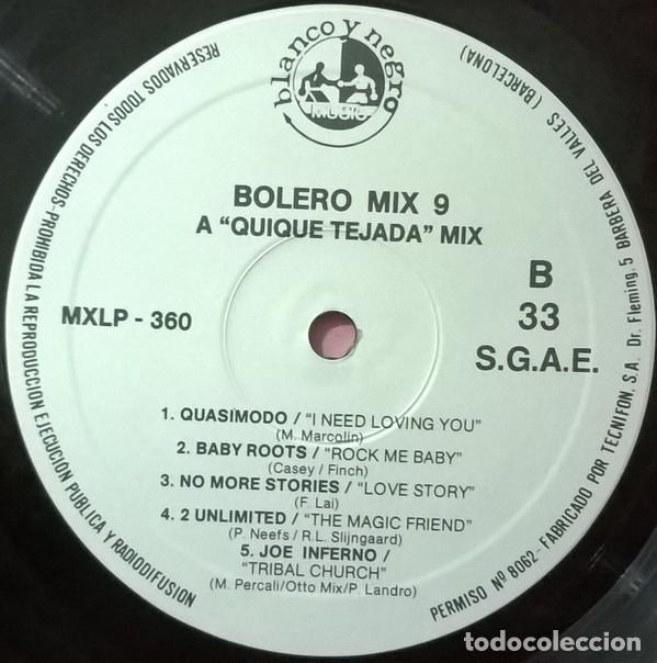 Discos de vinilo: BOLERO MIX 9 * 2LP * 1992 Blanco y Negro - Foto 5
