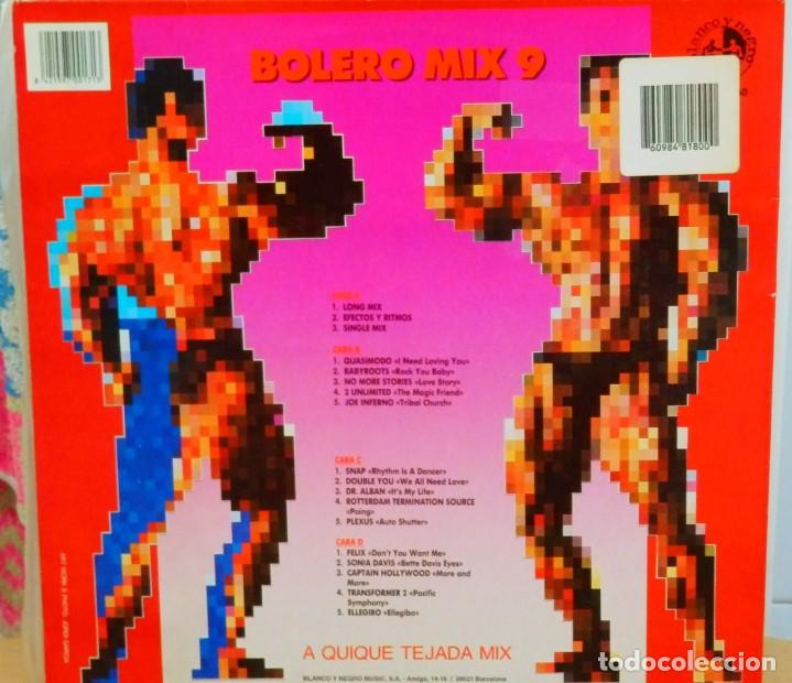 Discos de vinilo: BOLERO MIX 9 * 2LP * 1992 Blanco y Negro - Foto 9