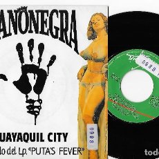 Discos de vinilo: MANO NEGRA 7” SPAIN 45 GUAYAQUIL CITY DOBLE CARA A 1990 SINGLE VINILO INDIE ROCK PROMO MANU CHAO VER. Lote 284154523