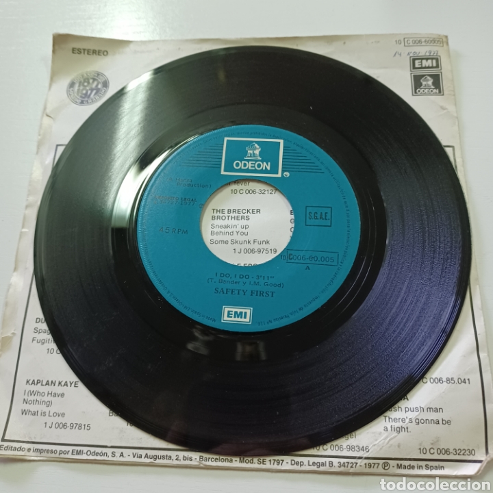Discos de vinilo: SAFETY FIRST - I DO, I DO - DONT CUT ME DOWN - Foto 3