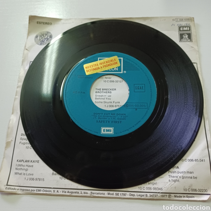Discos de vinilo: SAFETY FIRST - I DO, I DO - DONT CUT ME DOWN - Foto 4