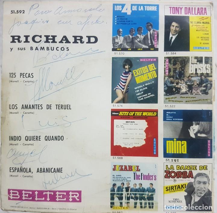 Discos de vinilo: Richard y sus Bambucos - EP - 125 pecas y 3 más - autografo dedicado y firmado todos los componentes - Foto 2 - 284167128