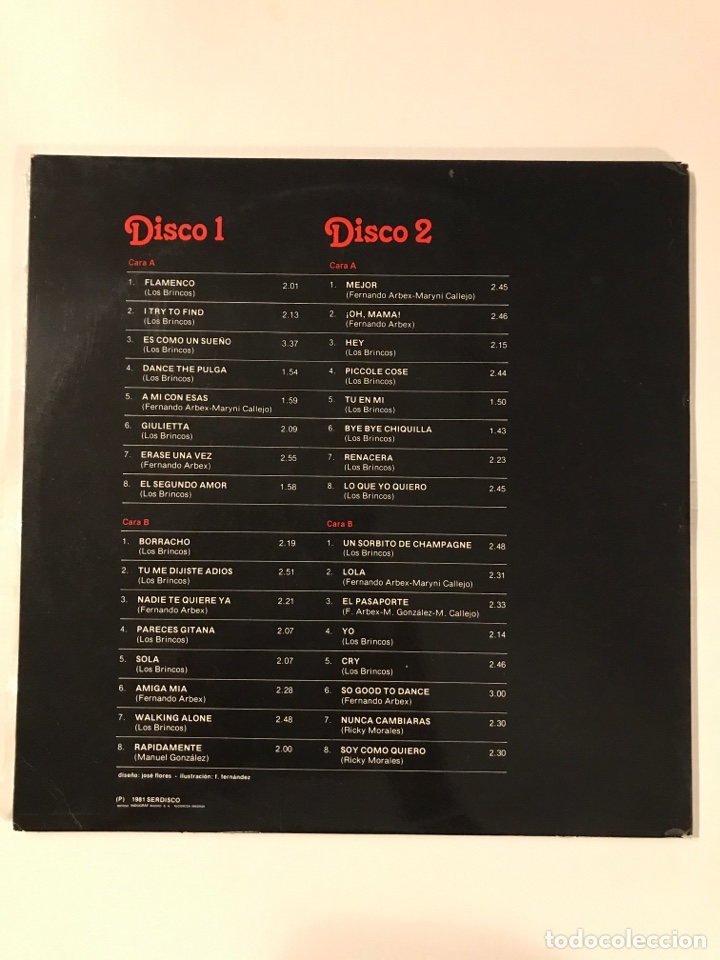 Discos de vinilo: Doble LP de Los Bricos - Foto 2