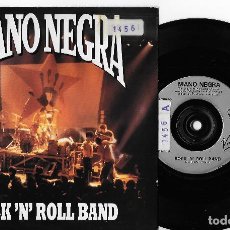 Discos de vinilo: MANO NEGRA 7” UK 45 ROCK´N´ROLL BAND + PATCHANKA IMPORTACION 1990 SINGLE VINILO INDIE ROCK MANU CHAO. Lote 284172653
