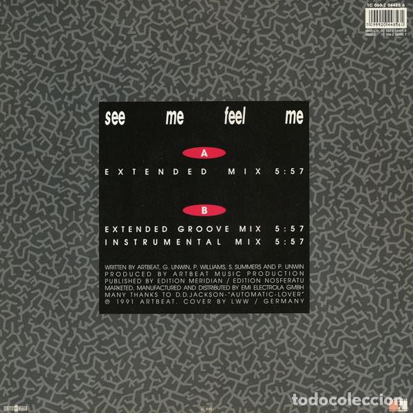 Discos de vinilo: Sync&ndash; See Me Feel Me-GERMANY-1991-MAXI SINGLE - Foto 2