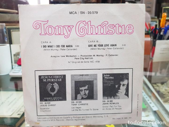 Discos de vinilo: SINGLE TONY CHRISTIE MCA - Foto 2