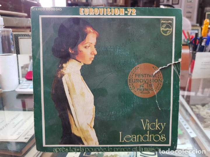 Discos de vinilo: SINGLE VICKY LEANDROS EUROVISION 1972 PHILIPS - Foto 1