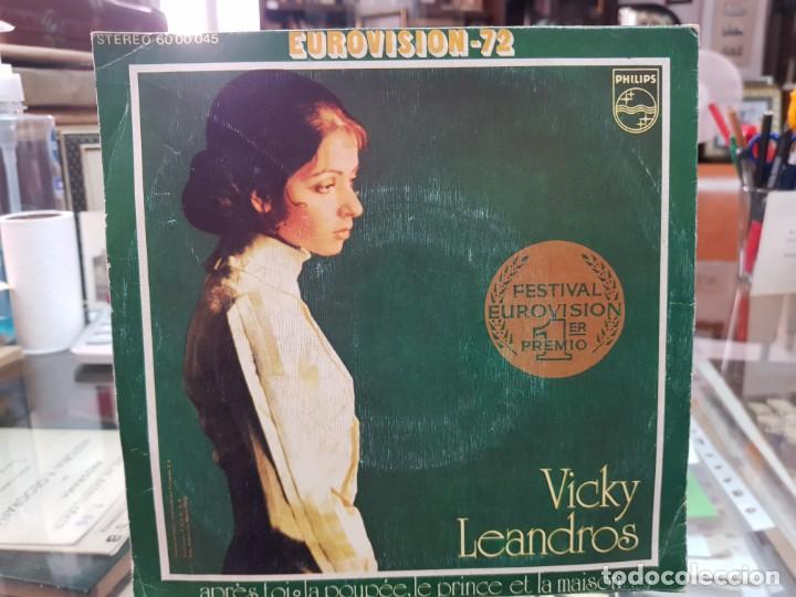 Discos de vinilo: SINGLE VICKY LEANDROS EUROVISION 1972 PHILIPS - Foto 2