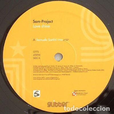 Discos de vinilo: Sam-Project &ndash; Love Shine-ITALY-2009-MAXI SINGLE - Foto 1