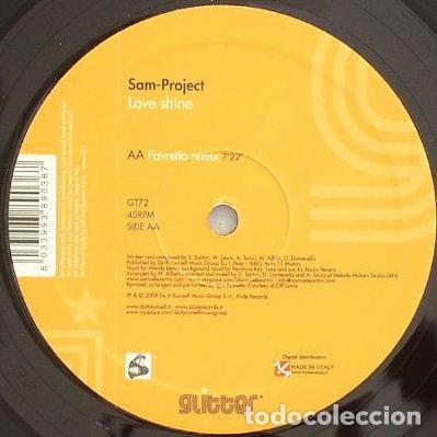 Discos de vinilo: Sam-Project &ndash; Love Shine-ITALY-2009-MAXI SINGLE - Foto 2