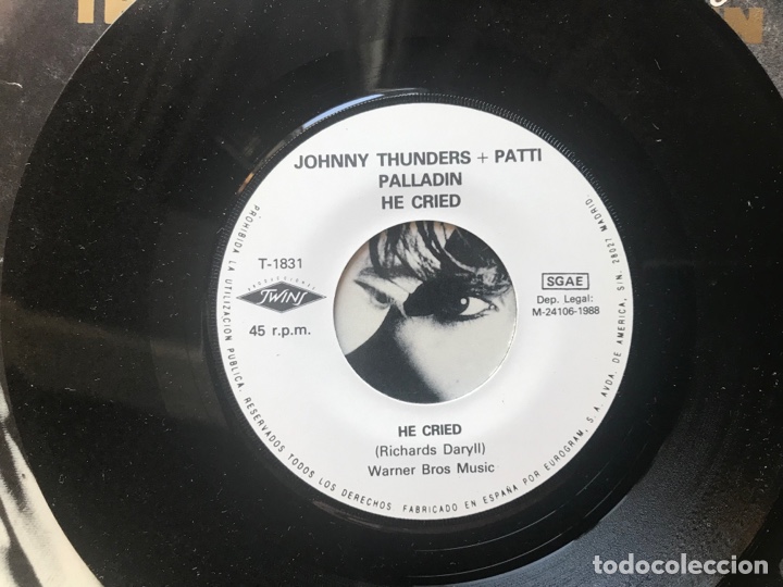 Discos de vinilo: He cried. Johnny thunder & Patty - Foto 3